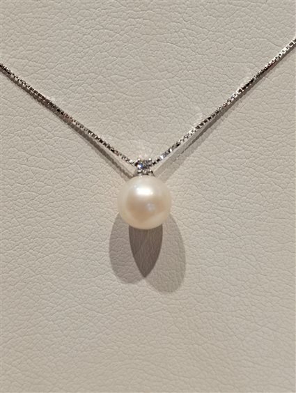 Collana Davite & Delucchi Donna CLASSIC LINE in Oro bianco Perla CLNP11250 - CLNP11250